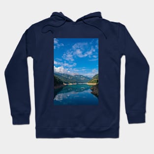 Low Water in Sauris Lake, North Italy Hoodie